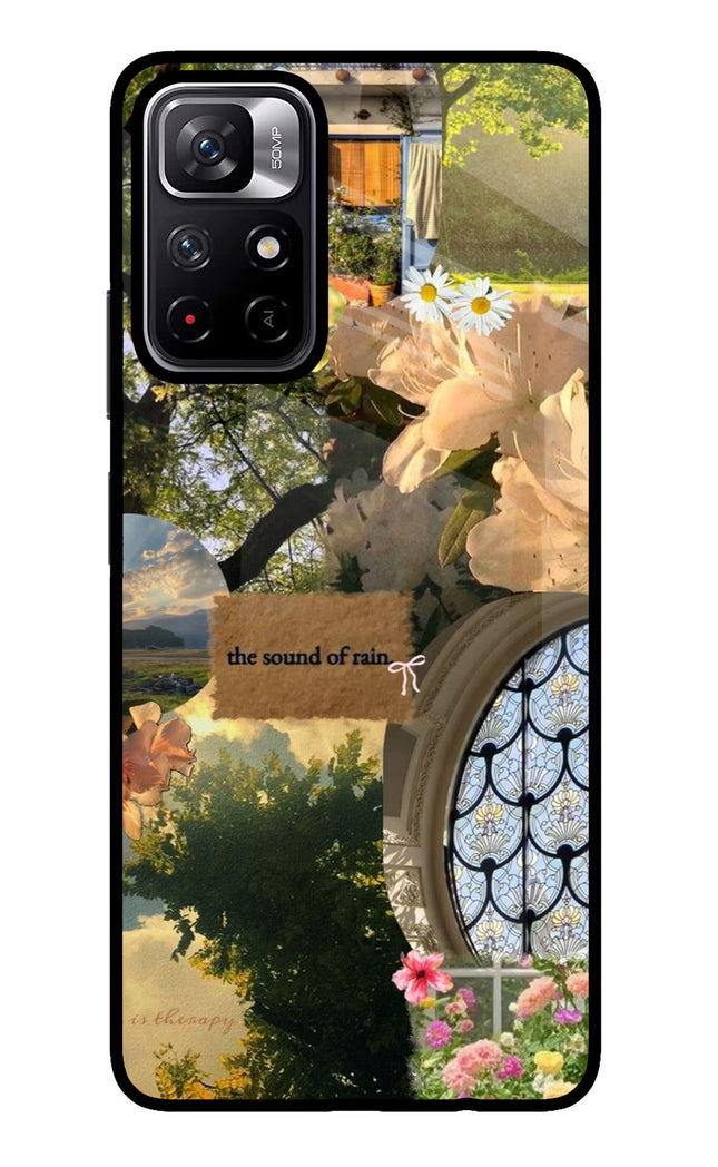 Rain Poco M4 Pro 5G Glass Case