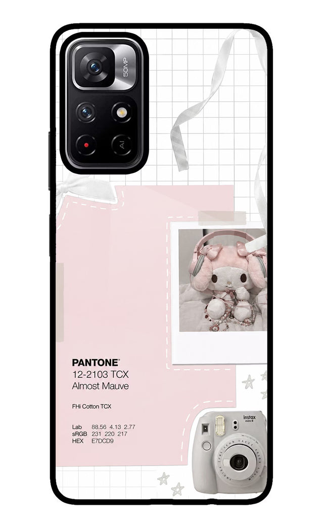 Pantone Asthetic Poco M4 Pro 5G Glass Case