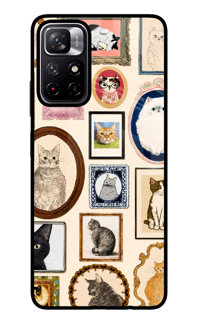 Mirror Cats Poco M4 Pro 5G Glass Case