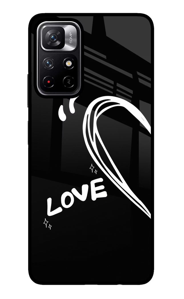 Love Line Poco M4 Pro 5G Glass Case
