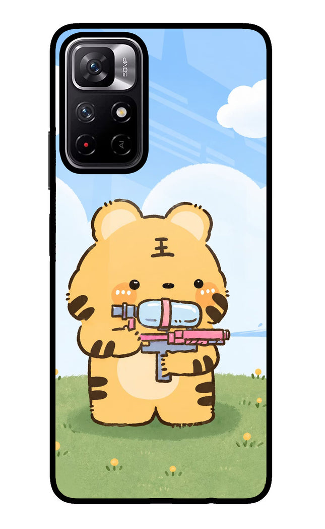 Tiger Treat Poco M4 Pro 5G Glass Case