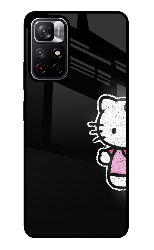 Kitty Charm Poco M4 Pro 5G Glass Case