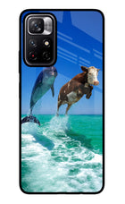 Dolphin vs Cow Poco M4 Pro 5G Glass Case