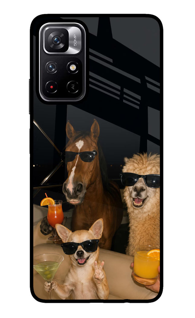 Party Squad Poco M4 Pro 5G Glass Case