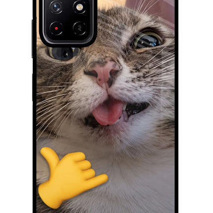 Silly Cat Call Poco M4 Pro 5G Glass Case