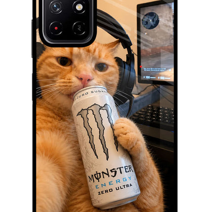 Gamer Cat Energy Poco M4 Pro 5G Glass Case