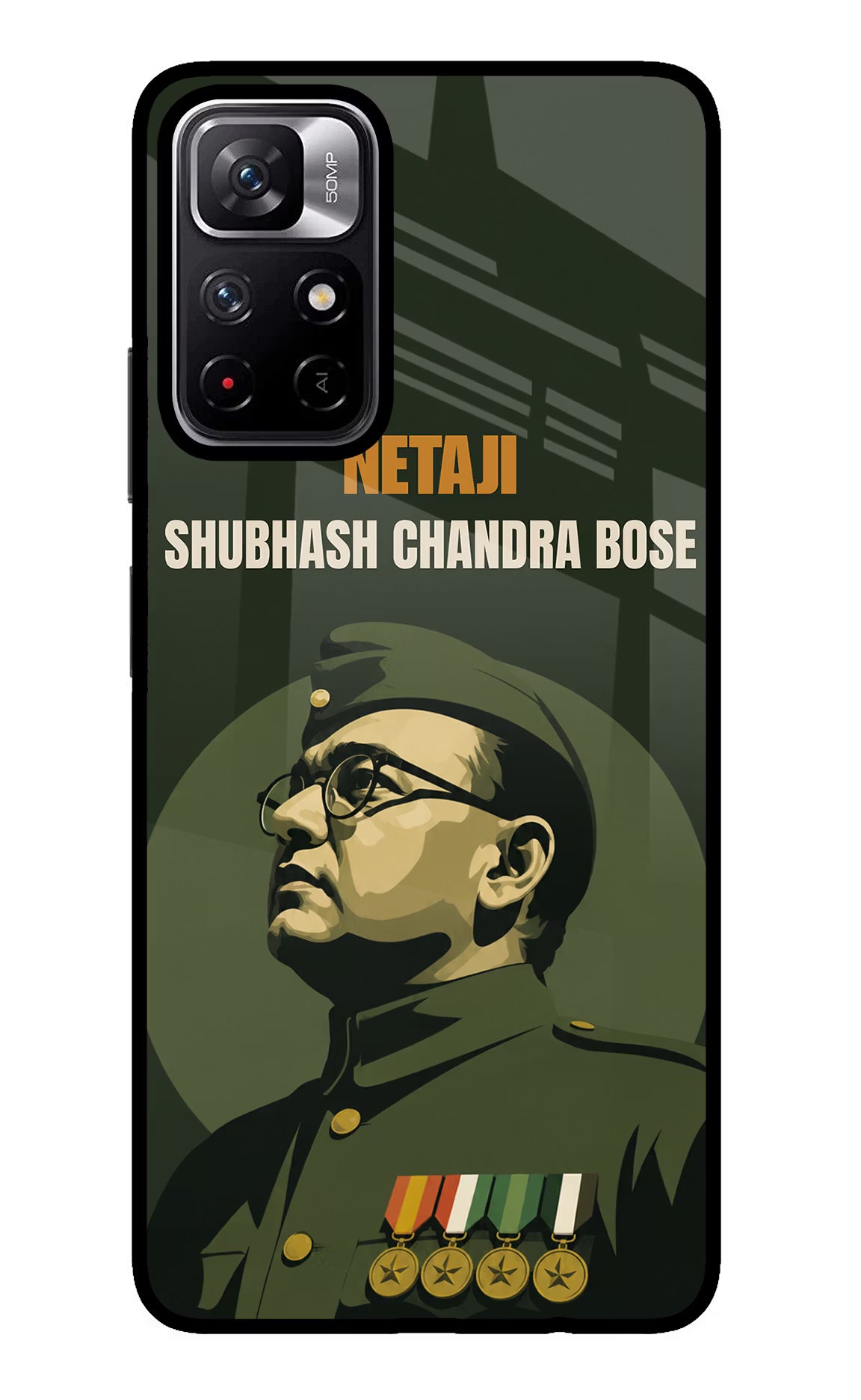 Netaji Legacy Poco M4 Pro 5G Glass Case