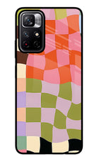 Wavy Grid Poco M4 Pro 5G Glass Case