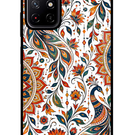 White Mayura Poco M4 Pro 5G Glass Case