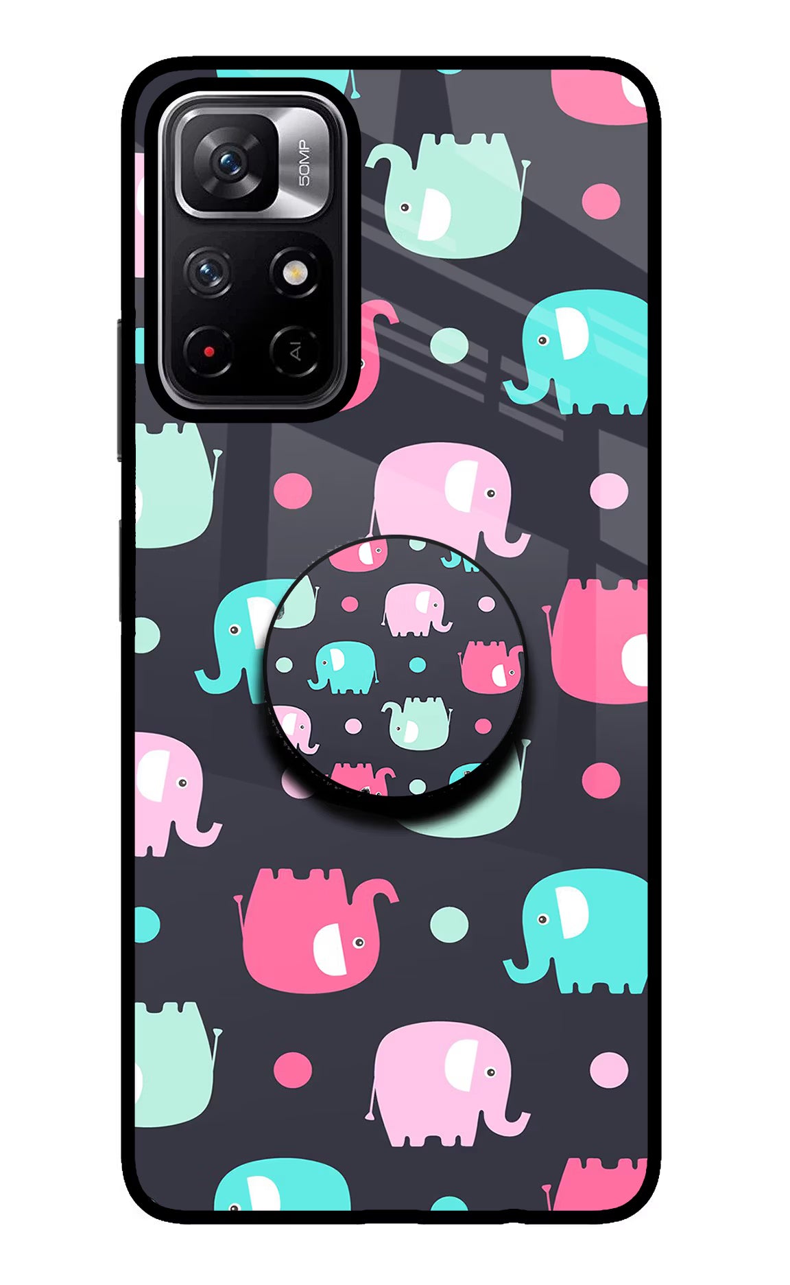 Baby Elephants Poco M4 Pro 5G Pop Case by Casekaro