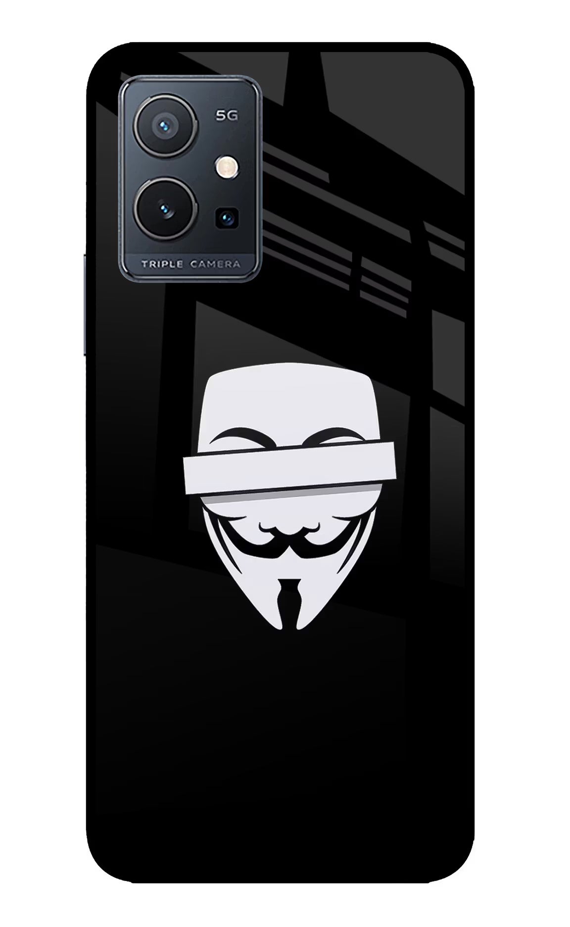 Anonymous Face IQOO Z6 5G (not 44W) Glass Case