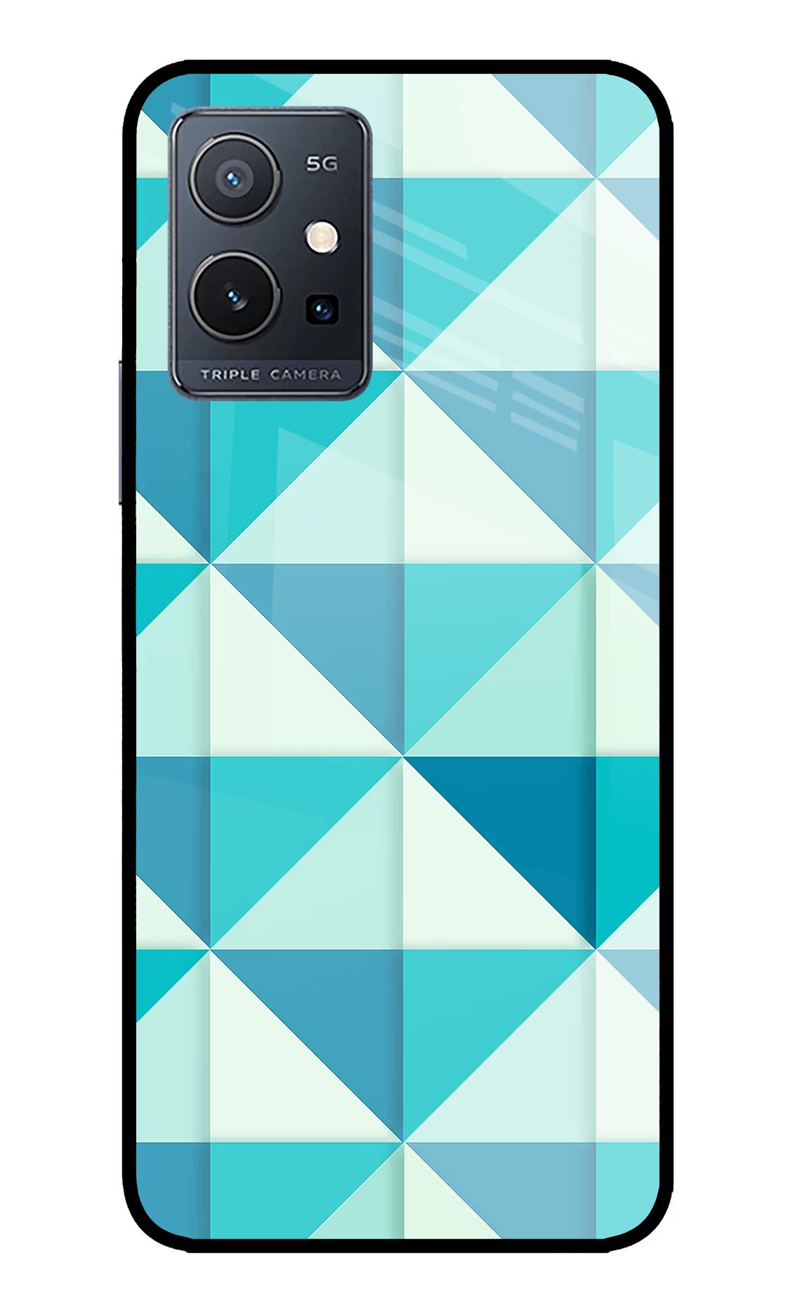 Abstract IQOO Z6 5G (not 44W) Glass Case Back Cover by Casekaro
