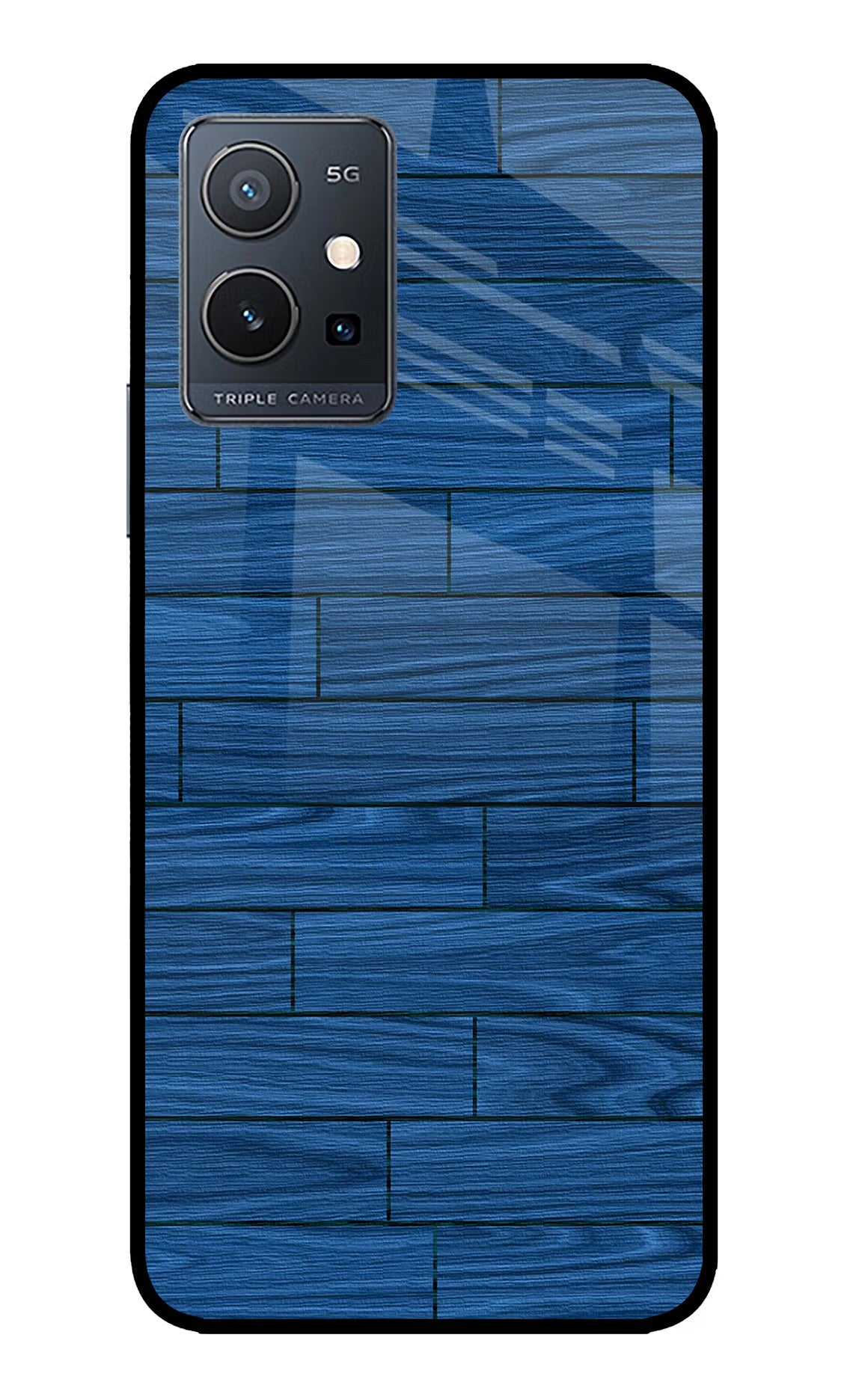 Wooden Texture IQOO Z6 5G (not 44W) Glass Case