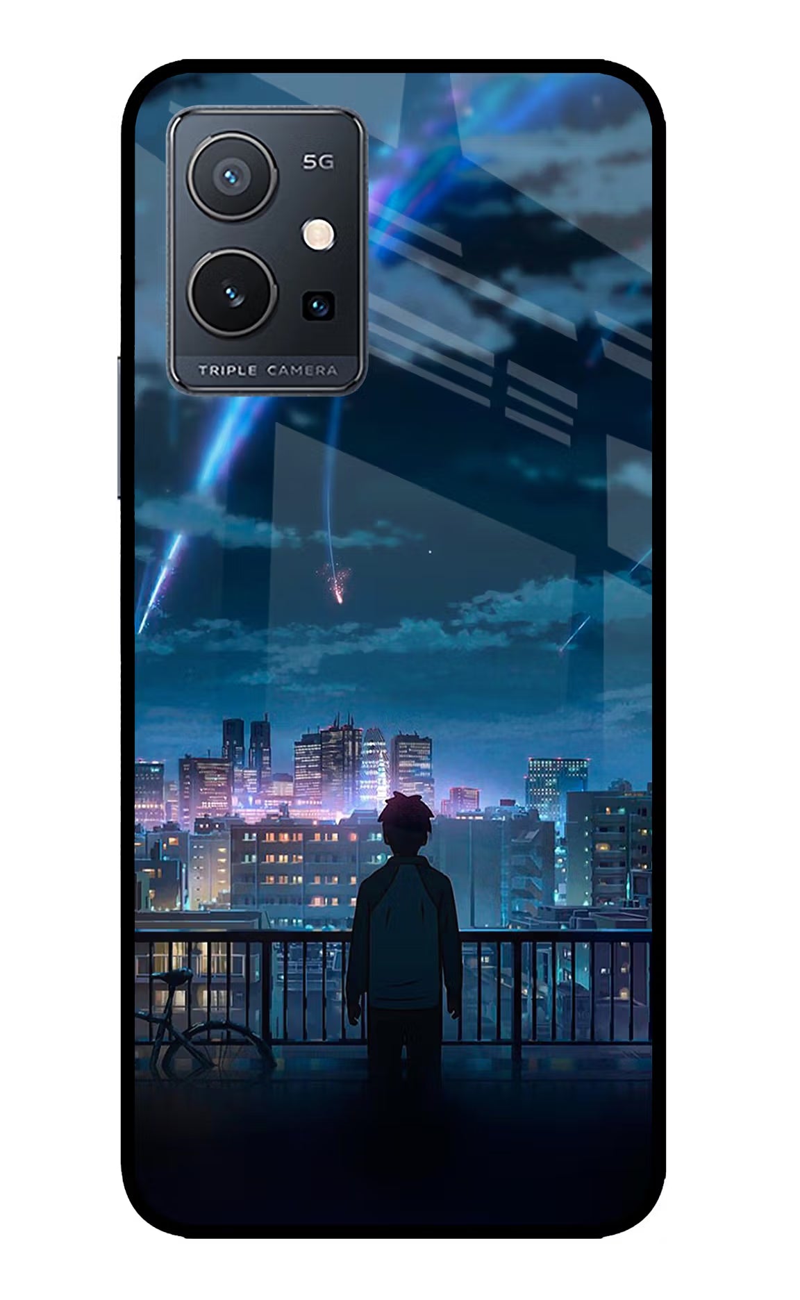 Anime IQOO Z6 5G (not 44W) Glass Case Back Cover by Casekaro