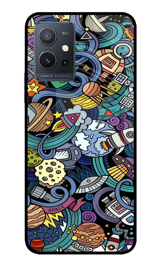 Space Abstract IQOO Z6 5G (not 44W) Glass Case