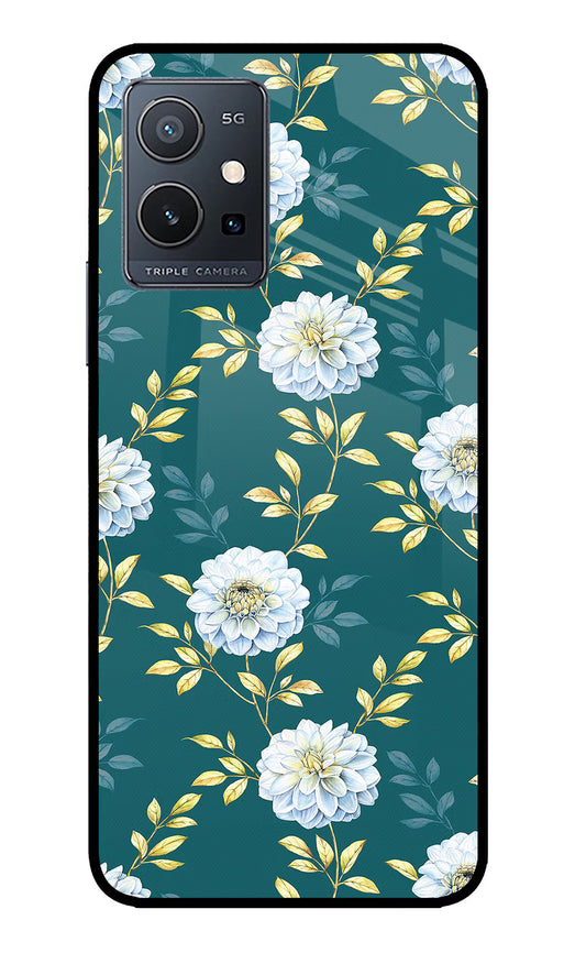 Flowers IQOO Z6 5G (not 44W) Glass Case