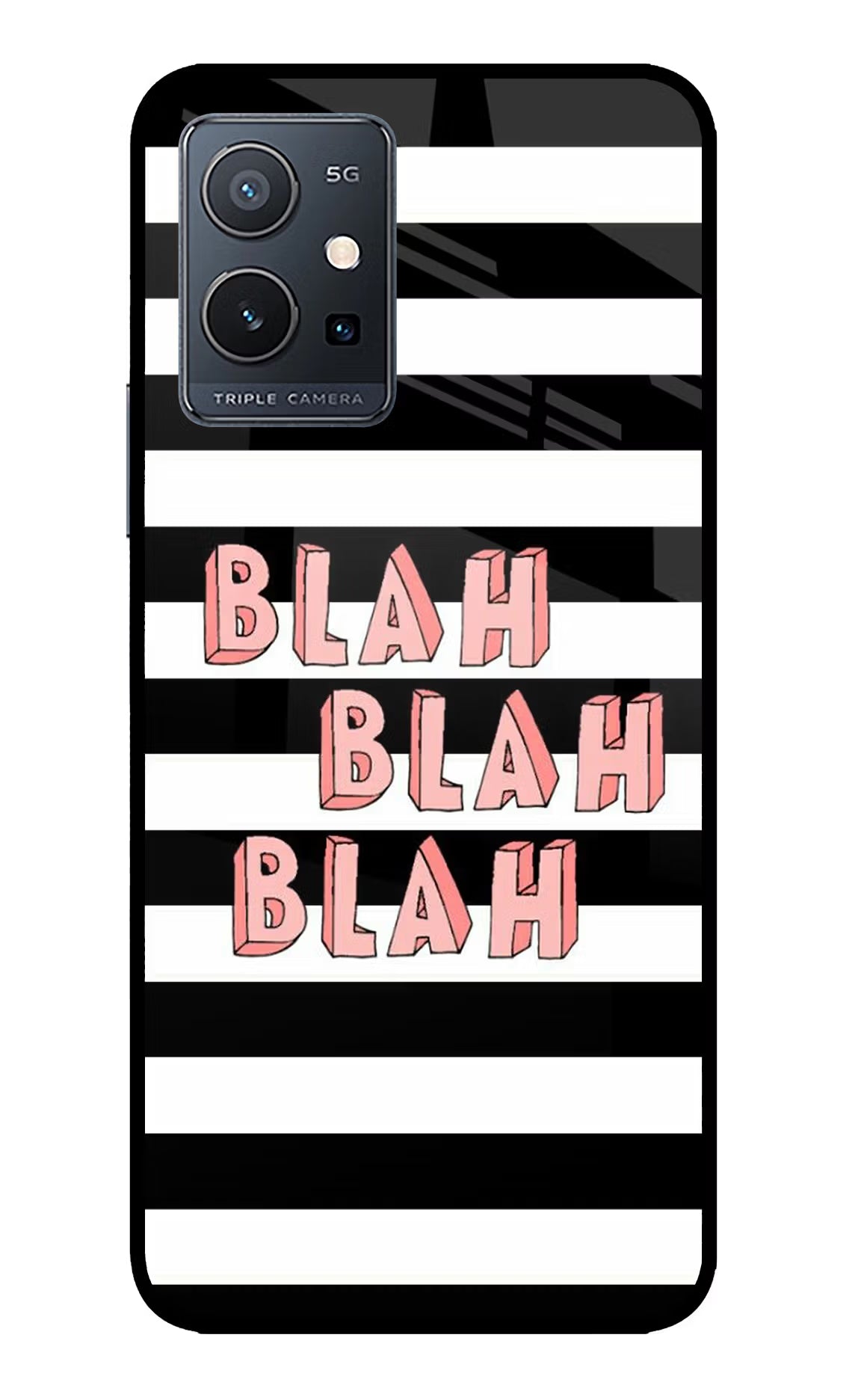 Blah Blah Blah IQOO Z6 5G (not 44W) Glass Case