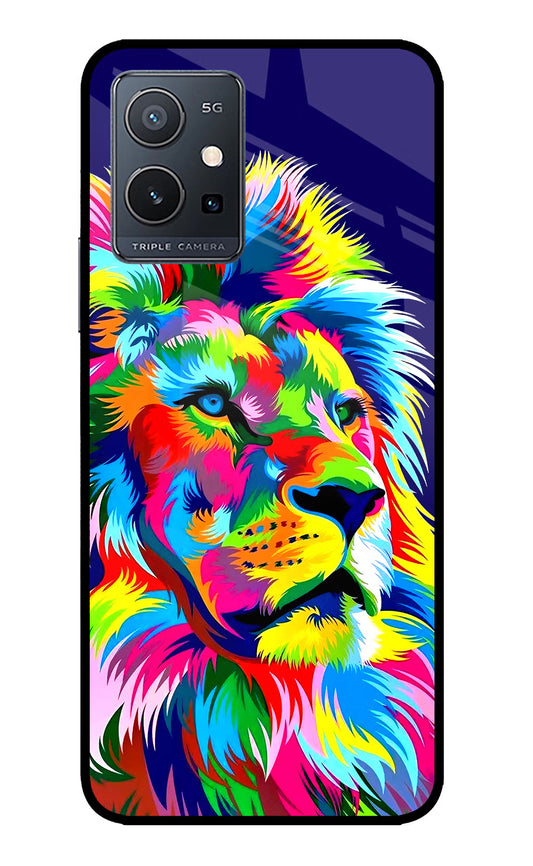 Vector Art Lion IQOO Z6 5G (not 44W) Glass Case
