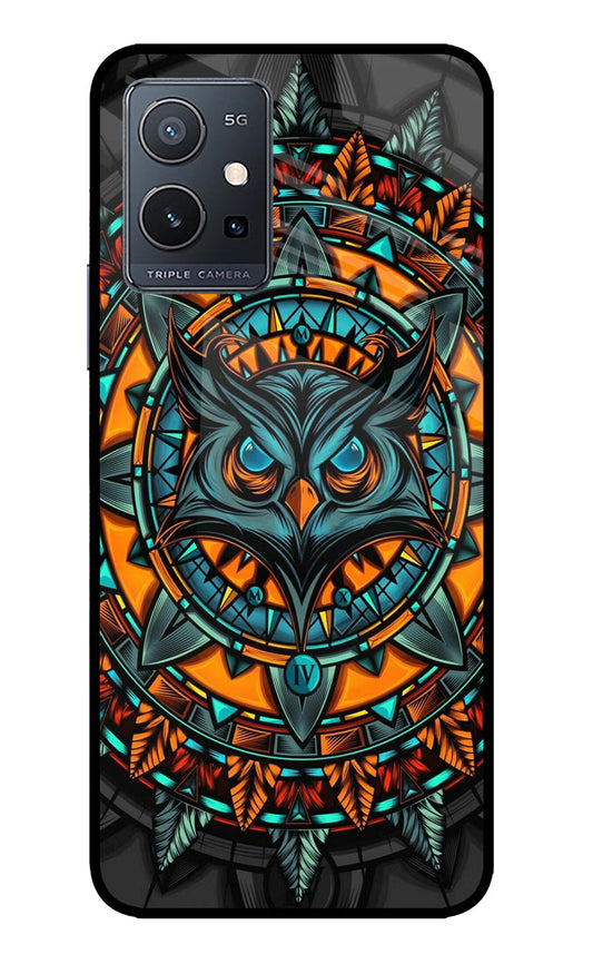 Angry Owl Art IQOO Z6 5G (not 44W) Glass Case
