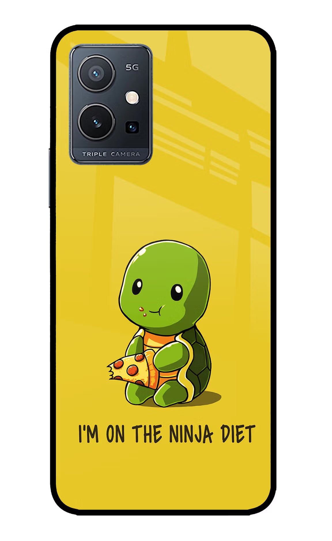I'm on Ninja Diet IQOO Z6 5G (not 44W) Glass Case Back Cover by Casekaro