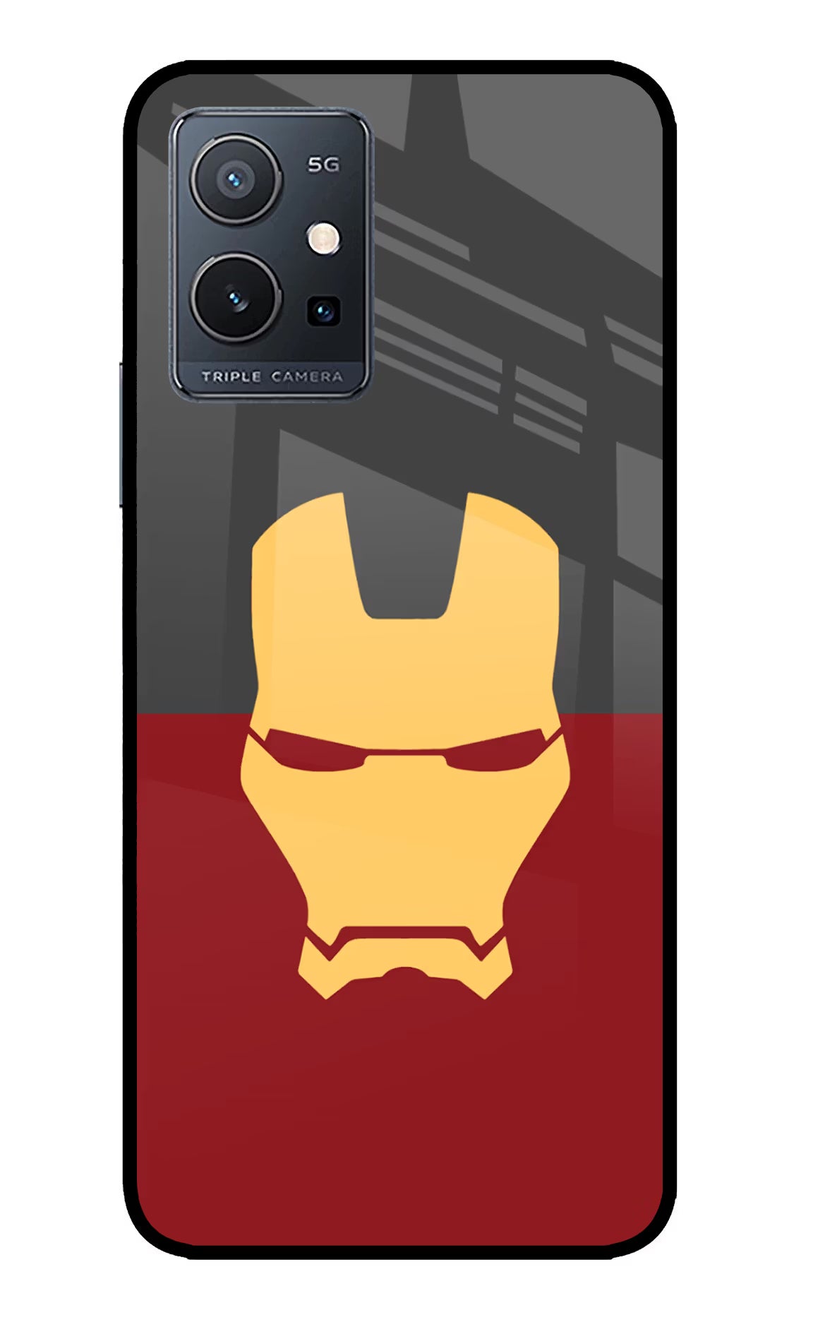 Ironman IQOO Z6 5G (not 44W) Glass Case Back Cover by Casekaro