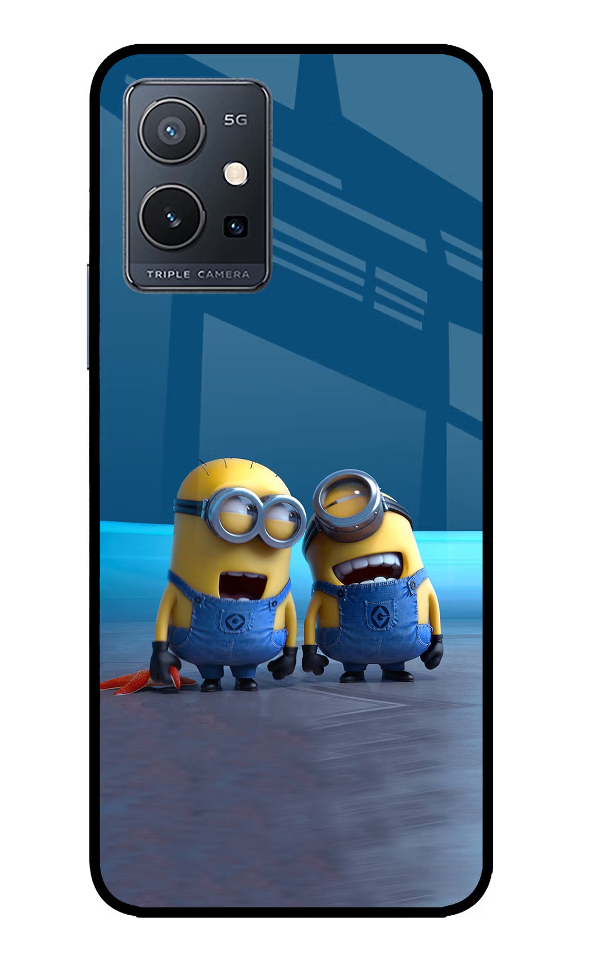 Minion Laughing IQOO Z6 5G (not 44W) Glass Case