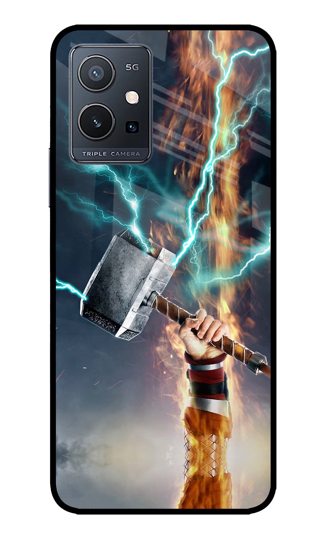 Thor Hammer Mjolnir IQOO Z6 5G (not 44W) Glass Case