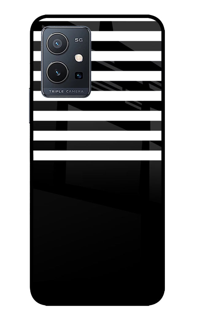 Black and White Print IQOO Z6 5G (not 44W) Glass Case