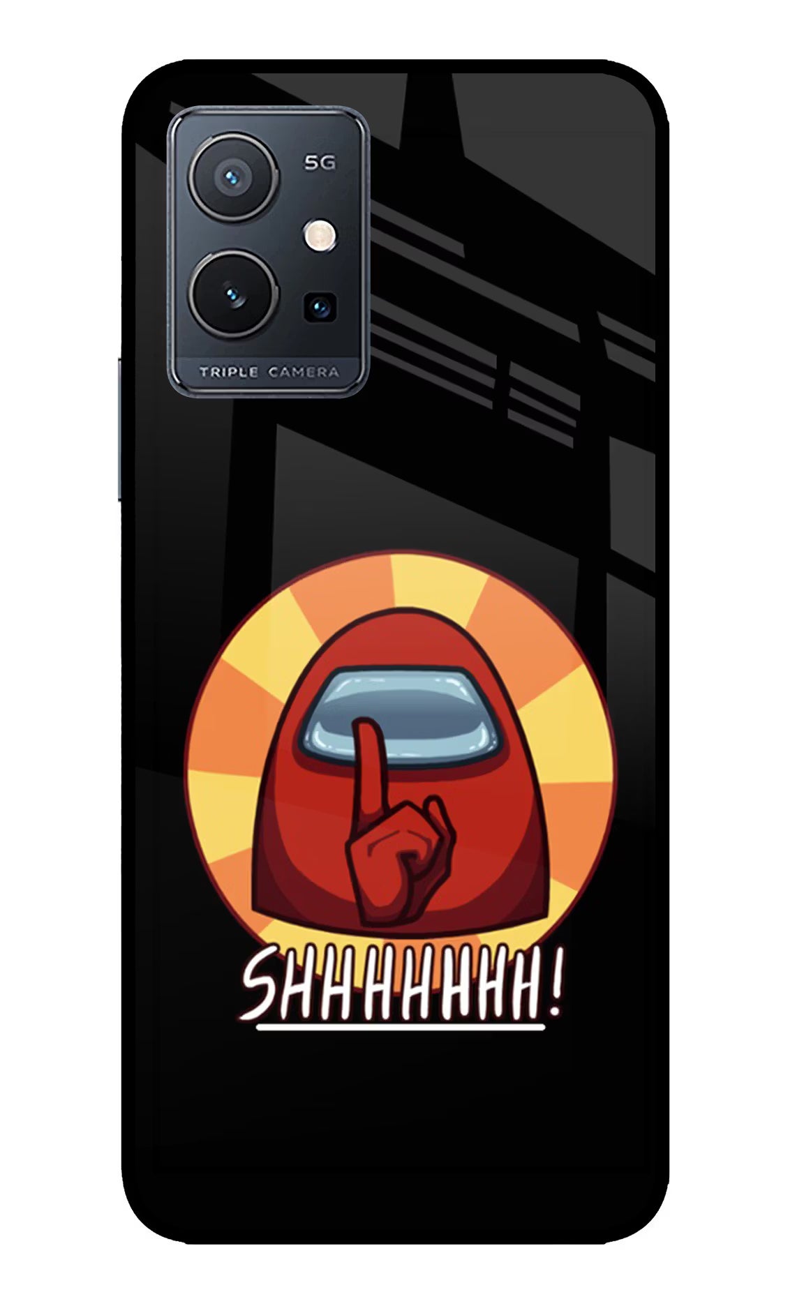 Among Us Shhh! IQOO Z6 5G (not 44W) Glass Case