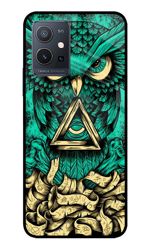 Green Owl IQOO Z6 5G (not 44W) Glass Case