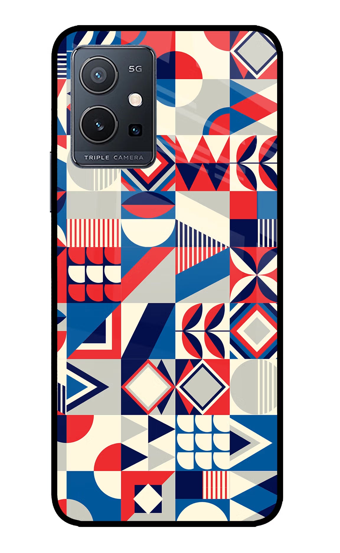 Colorful Pattern IQOO Z6 5G (not 44W) Glass Case