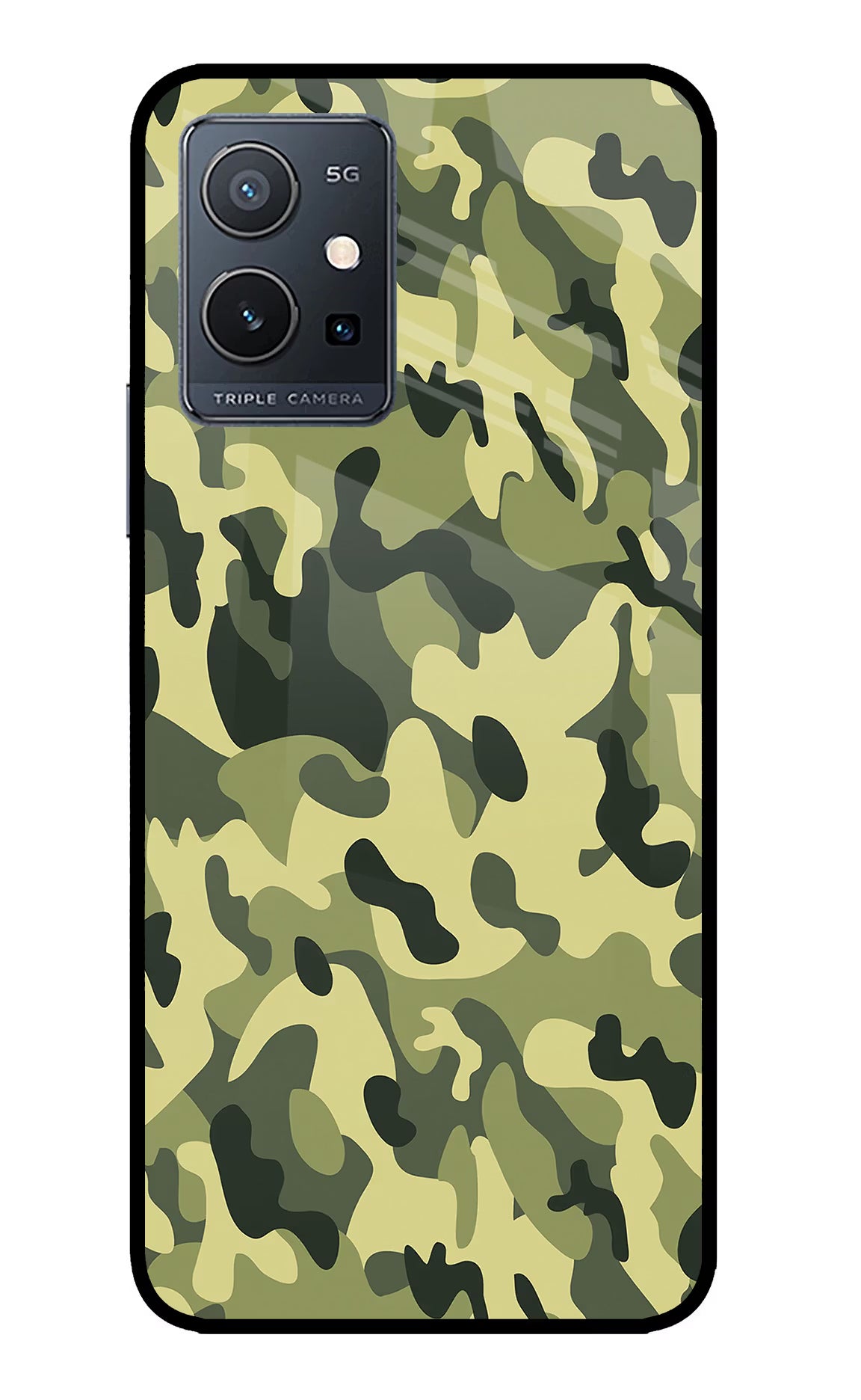 Camouflage IQOO Z6 5G (not 44W) Glass Case