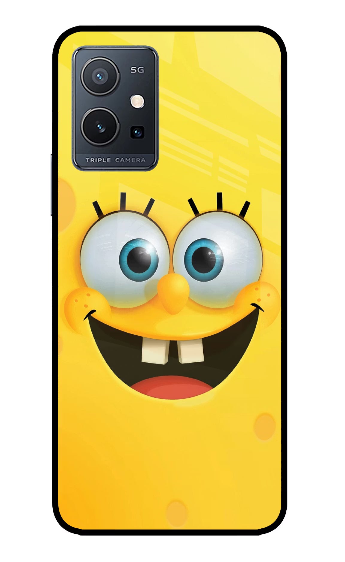 Sponge 1 IQOO Z6 5G (not 44W) Glass Case Back Cover by Casekaro