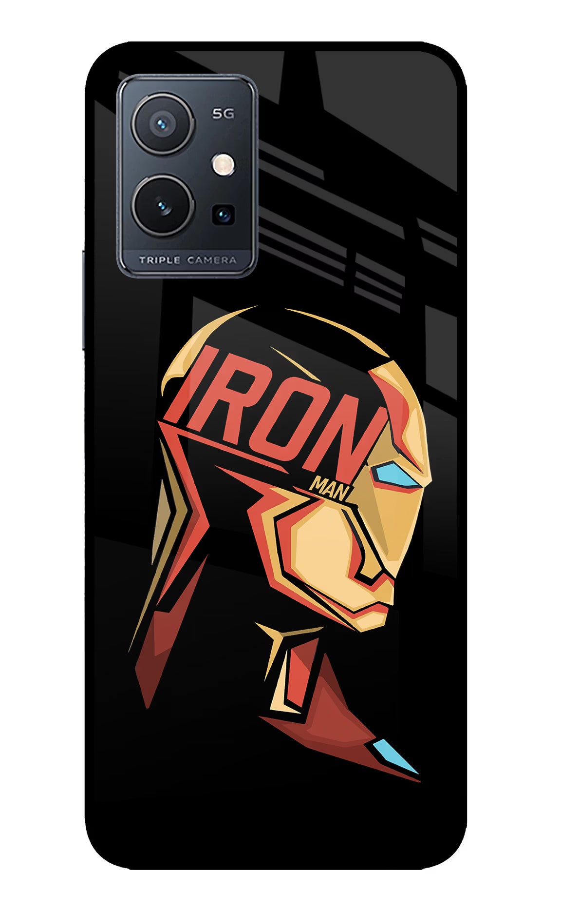IronMan IQOO Z6 5G (not 44W) Glass Case Back Cover by Casekaro