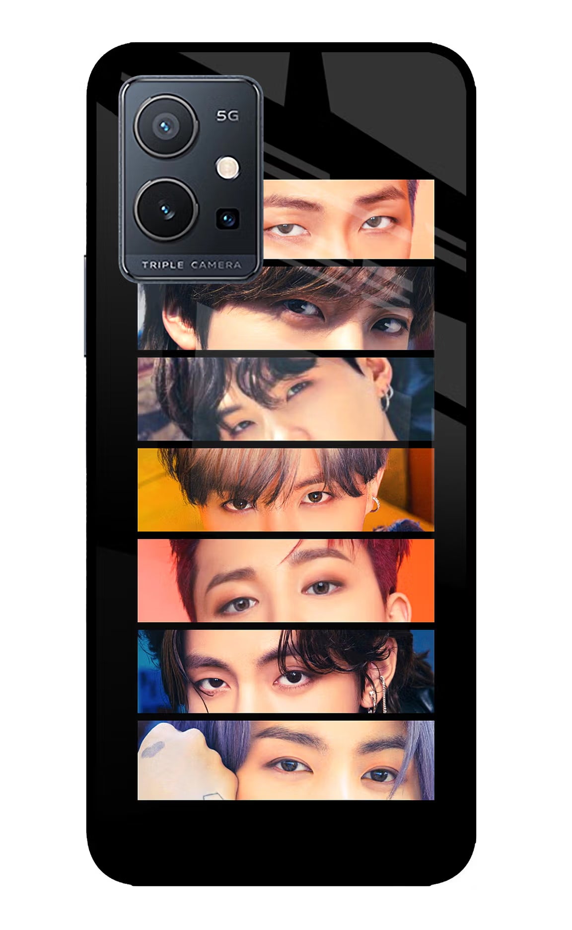 BTS Eyes IQOO Z6 5G (not 44W) Glass Case