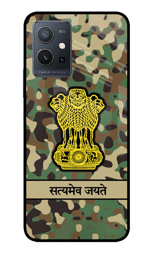 Satyamev Jayate Army IQOO Z6 5G (not 44W) Glass Case