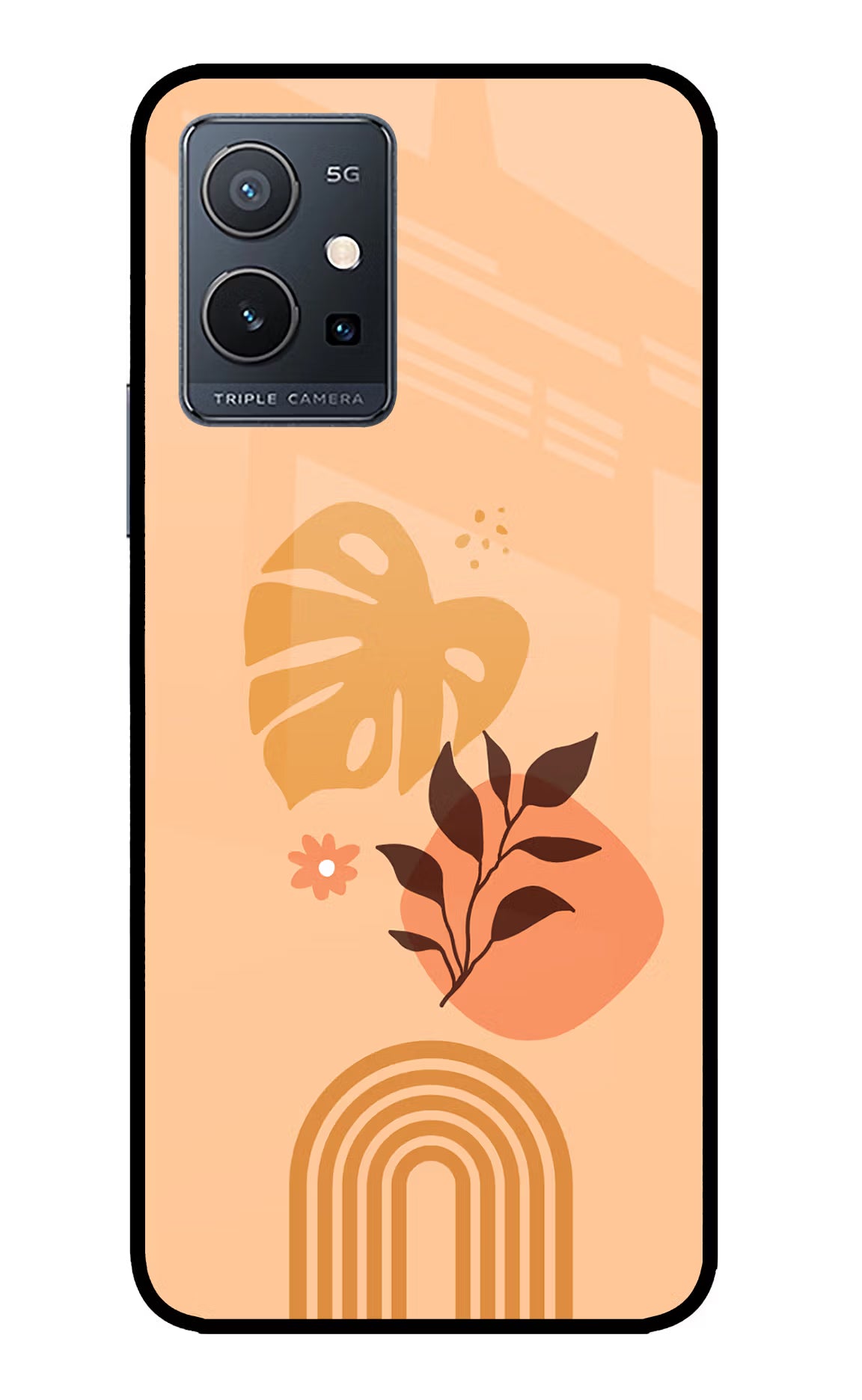 Bohemian Art IQOO Z6 5G (not 44W) Glass Case Back Cover by Casekaro