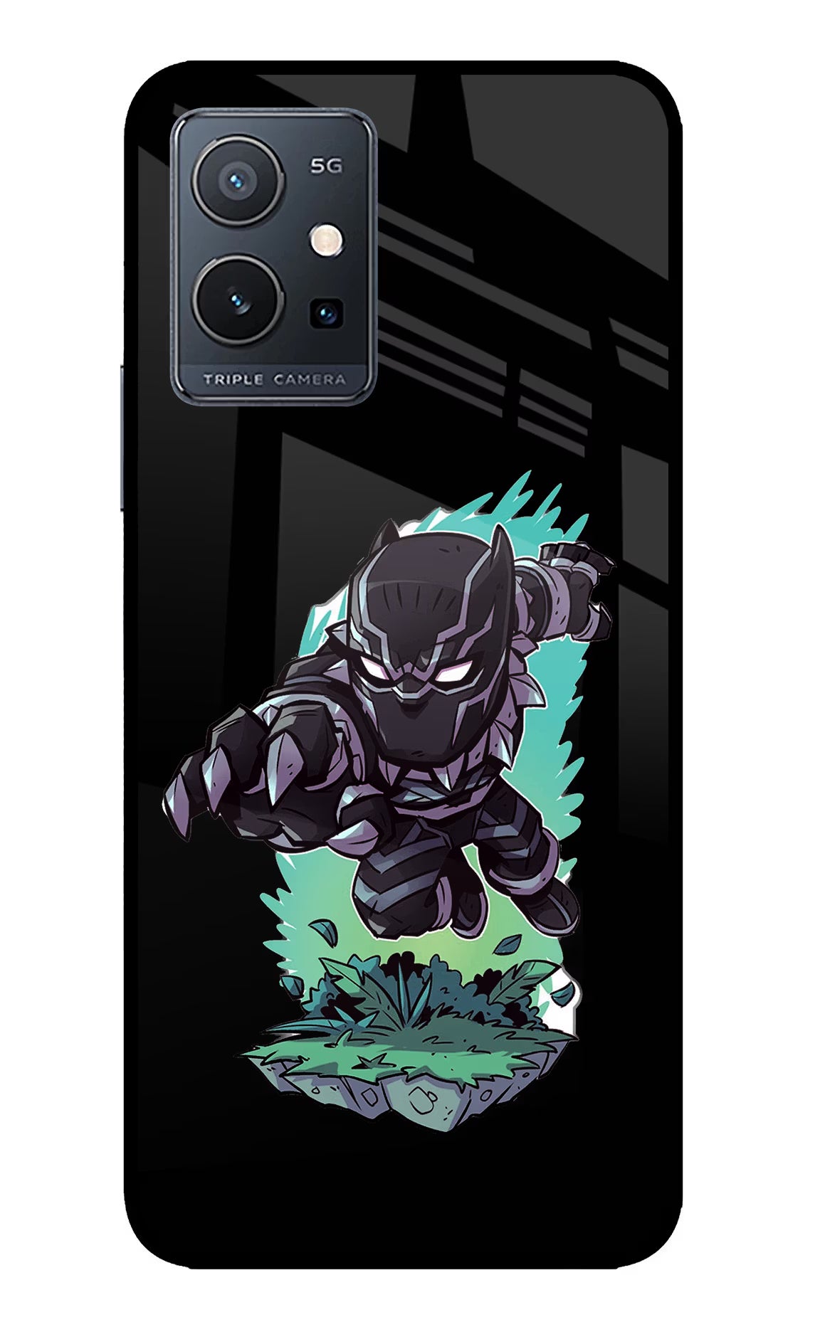 Black Panther IQOO Z6 5G (not 44W) Glass Case