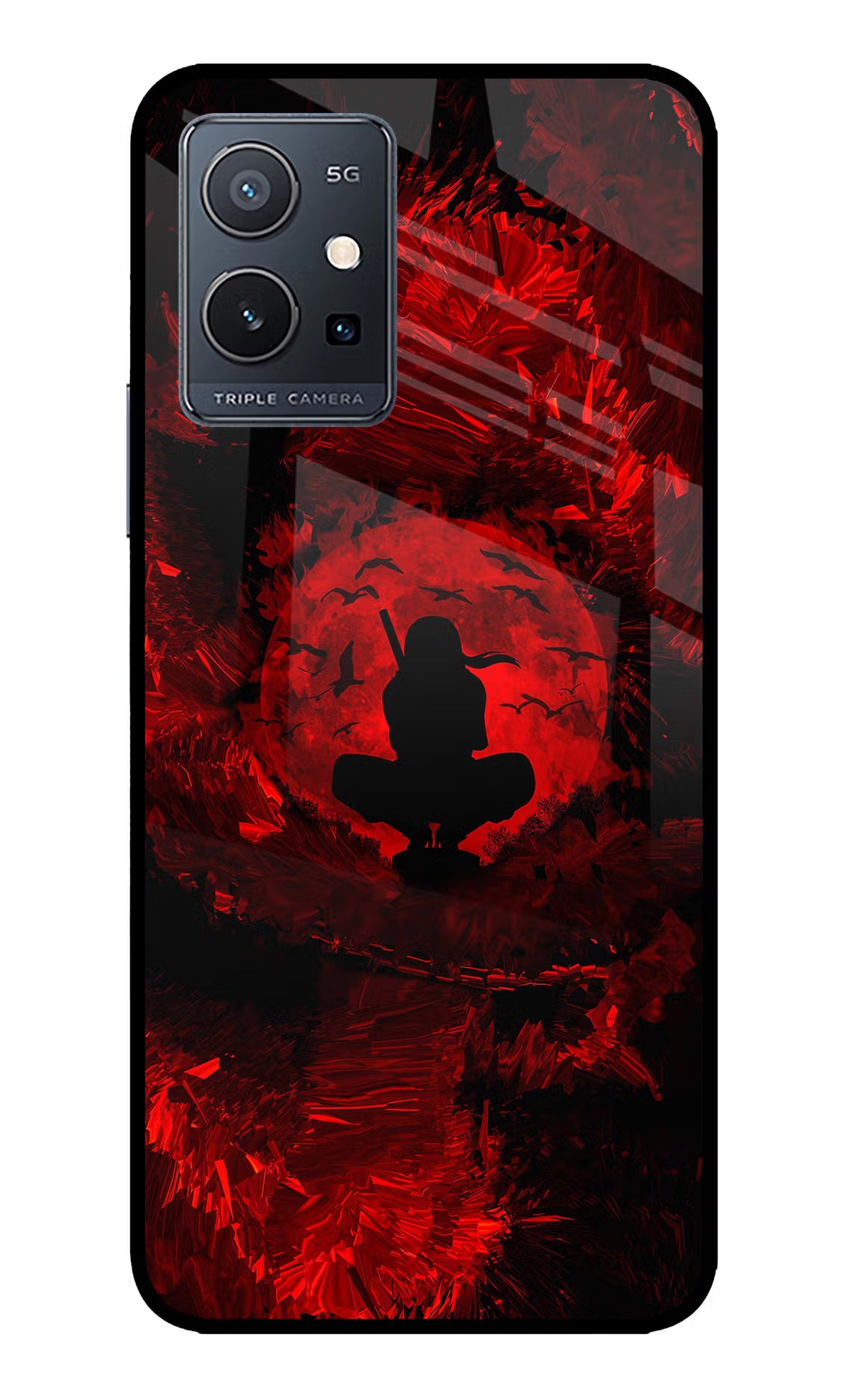 Itachi Uchiha IQOO Z6 5G (not 44W) Glass Case Back Cover by Casekaro