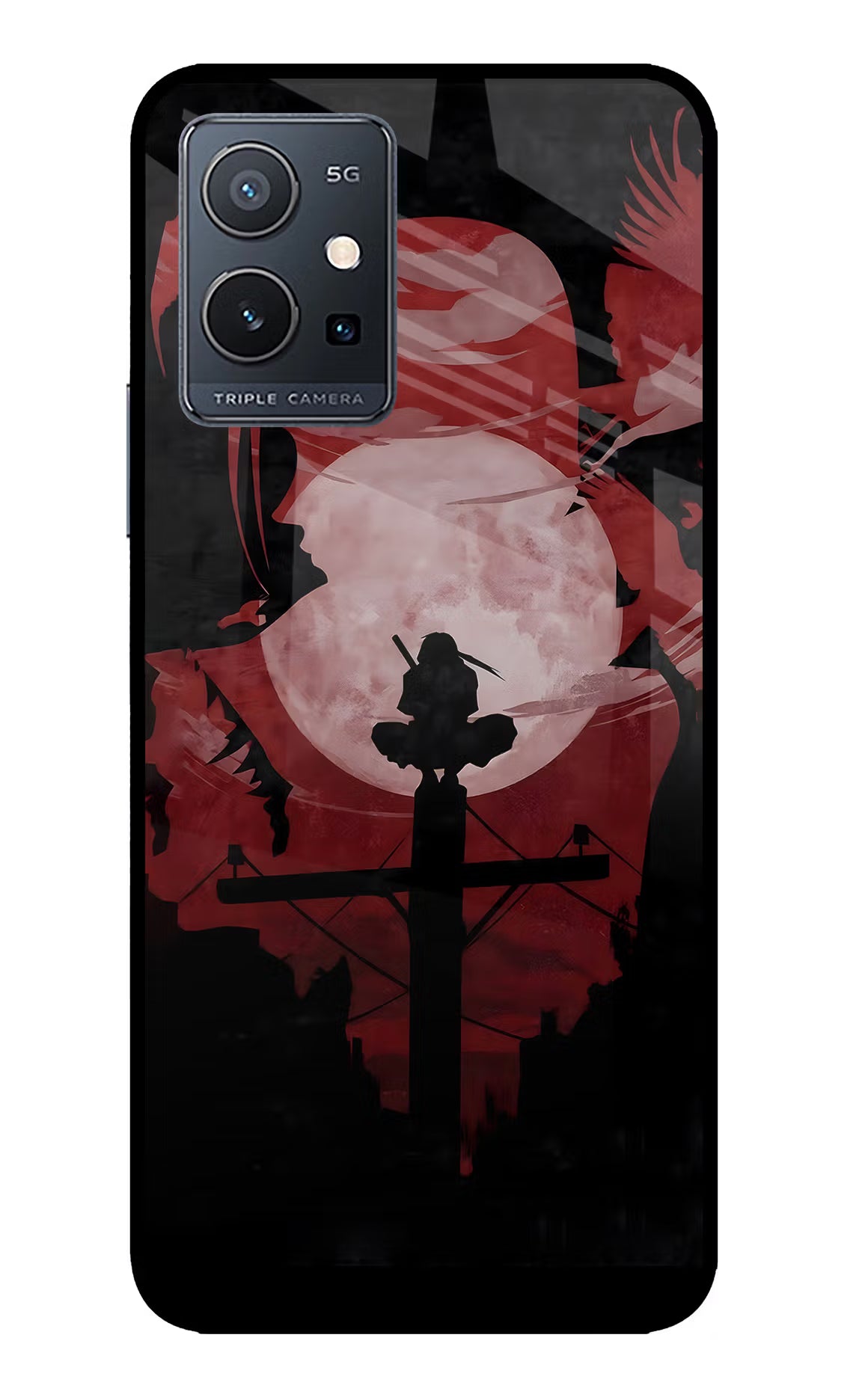Naruto Anime IQOO Z6 5G (not 44W) Glass Case Back Cover by Casekaro