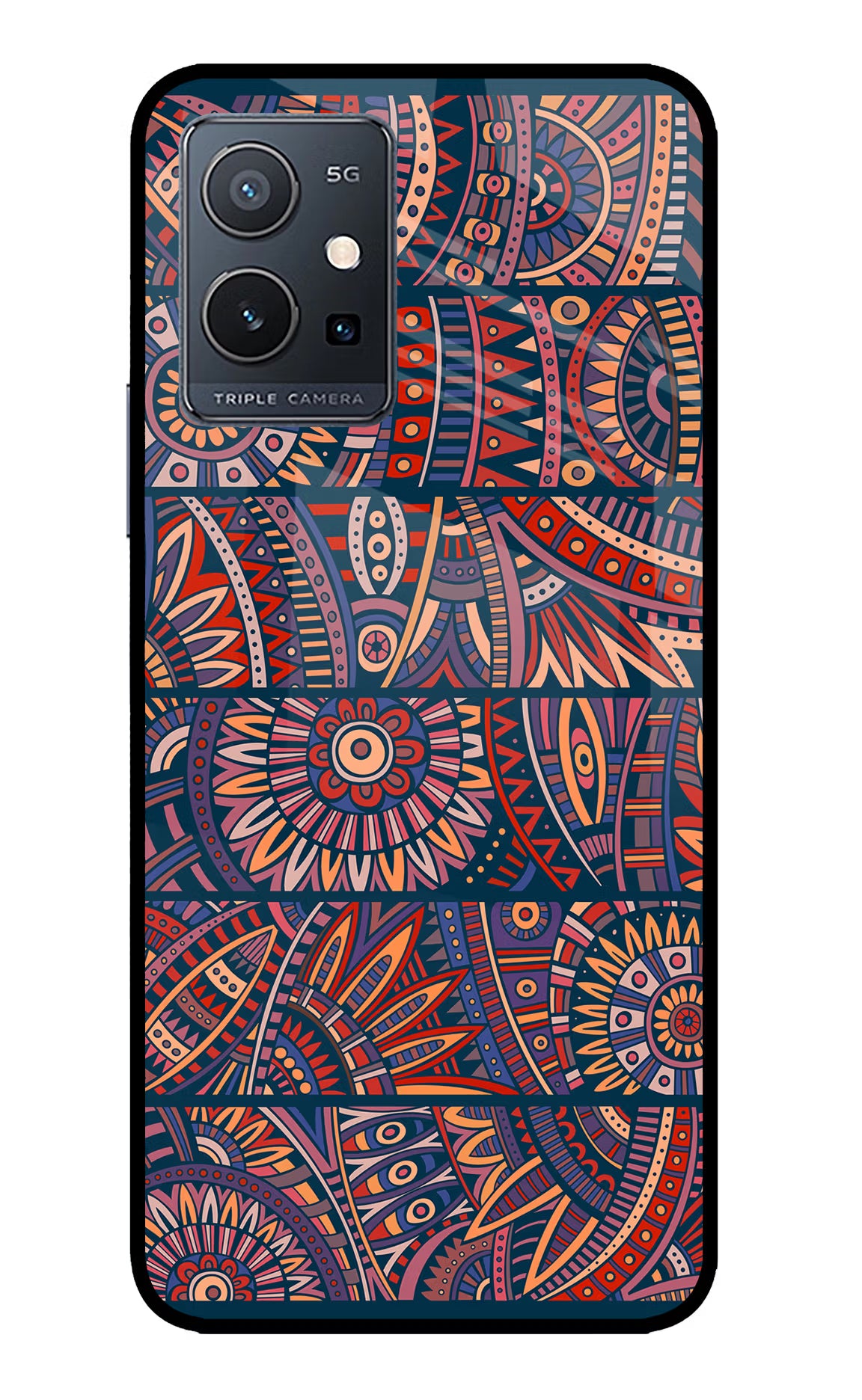 African Culture Design IQOO Z6 5G (not 44W) Glass Case