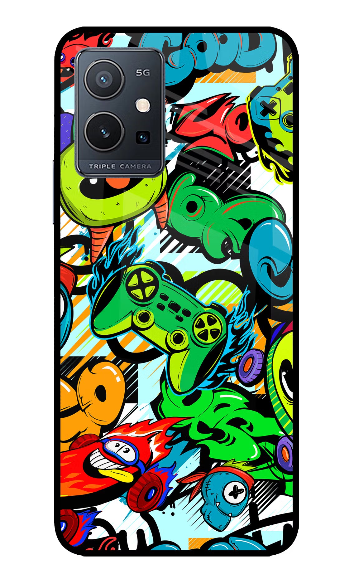 Game Doodle IQOO Z6 5G (not 44W) Glass Case