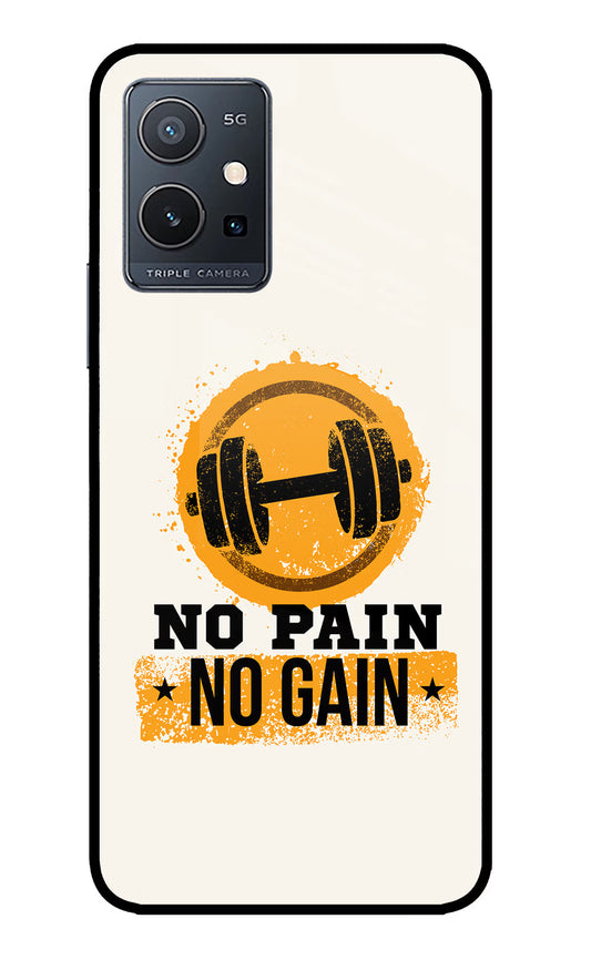 No Pain No Gain IQOO Z6 5G (not 44W) Glass Case
