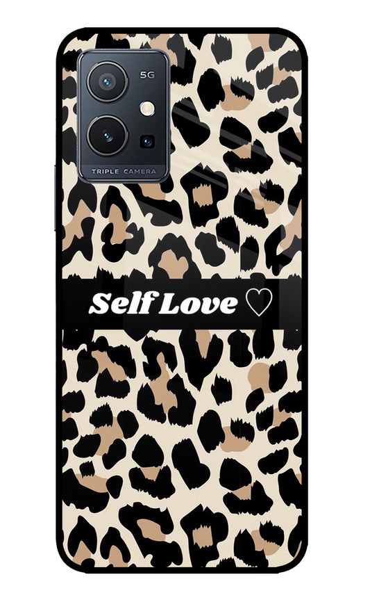 Leopard Print Self Love IQOO Z6 5G (not 44W) Glass Case