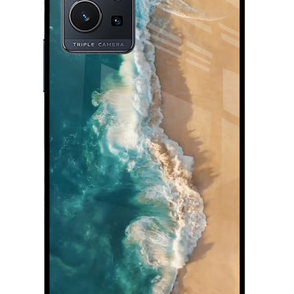 Ocean Beach IQOO Z6 5G (not 44W) Glass Case