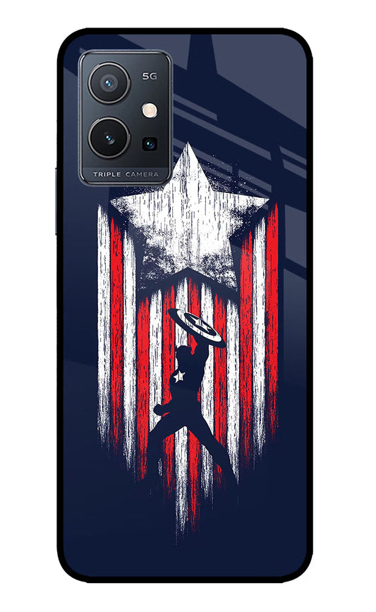 Captain America Marvel Art IQOO Z6 5G (not 44W) Glass Case