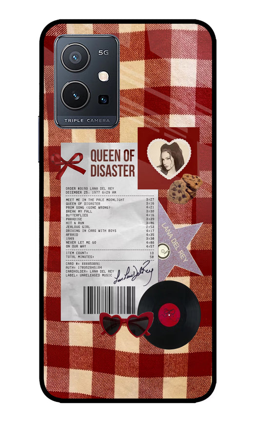 Queen of Disaster IQOO Z6 5G (not 44W) Glass Case