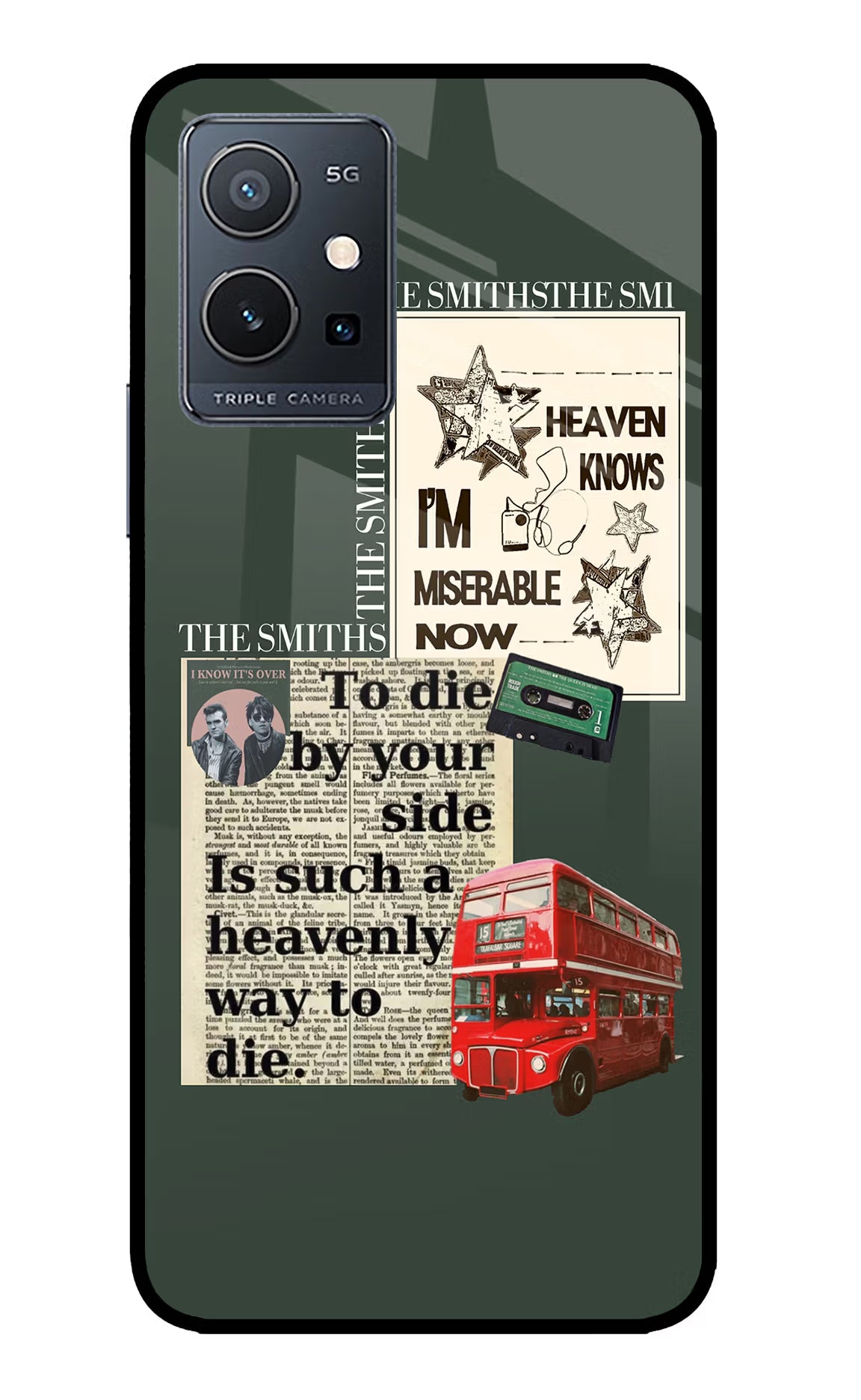The Smiths IQOO Z6 5G (not 44W) Glass Case Back Cover by Casekaro