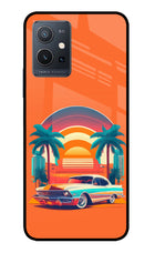 Palm Drive 80s IQOO Z6 5G (not 44W) Glass Case