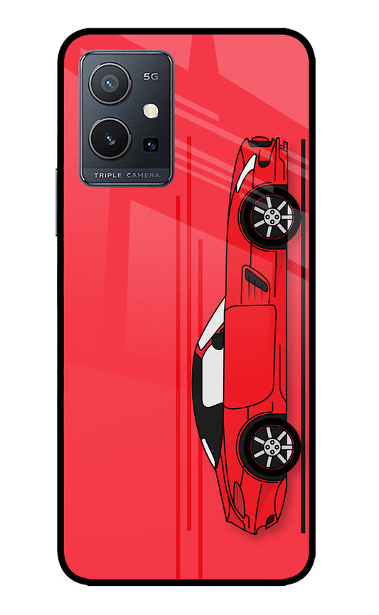 Red Velocity IQOO Z6 5G (not 44W) Glass Case